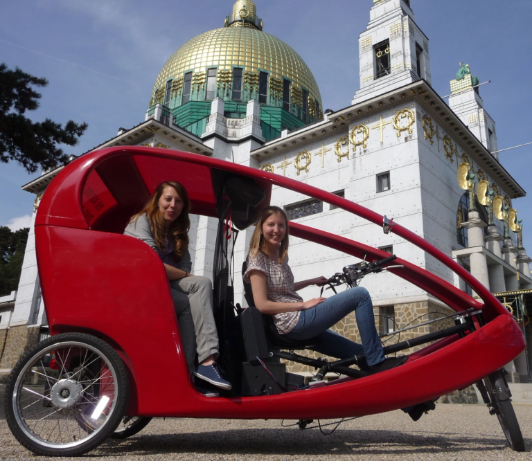 Rikscha Fahrradtaxi Kirche am Steinhof